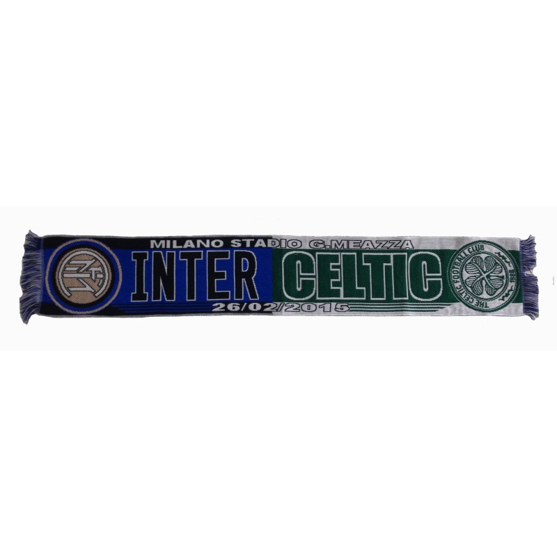 Inter vs Celtic sciarpa match EUL Europa League ufficiale Taglia Taglia  unica Colore Azzurro