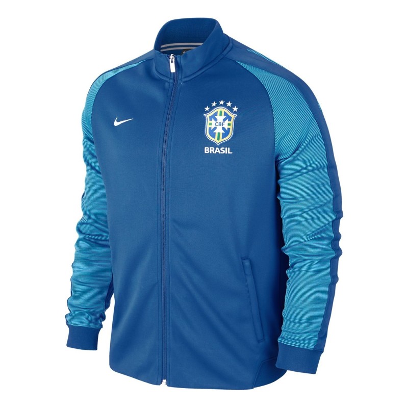Brazil hoody jacket Authentic N98 blue Nike Taglia M Colour Blue