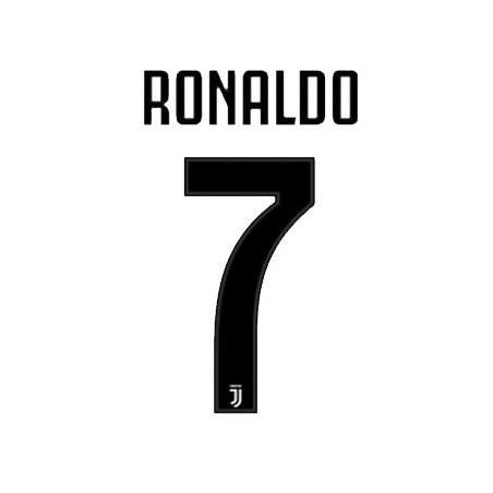 Juventus 7 Ronaldo name and number home shirt 2018/19