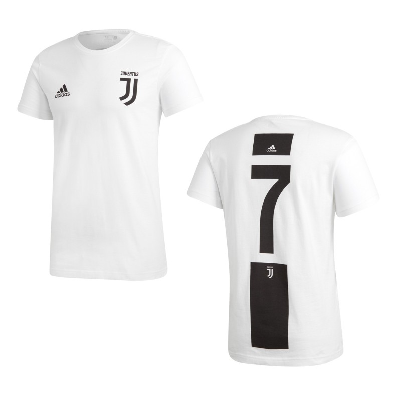 weiß Juve Ronaldo 7 Team Boys T-Shirt