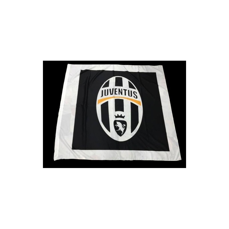Juventus Flag Logo Black 150x140cm