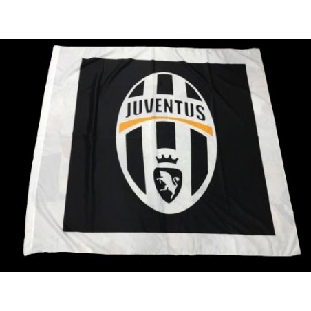 Juventus bandiera logo nero 150x140cm