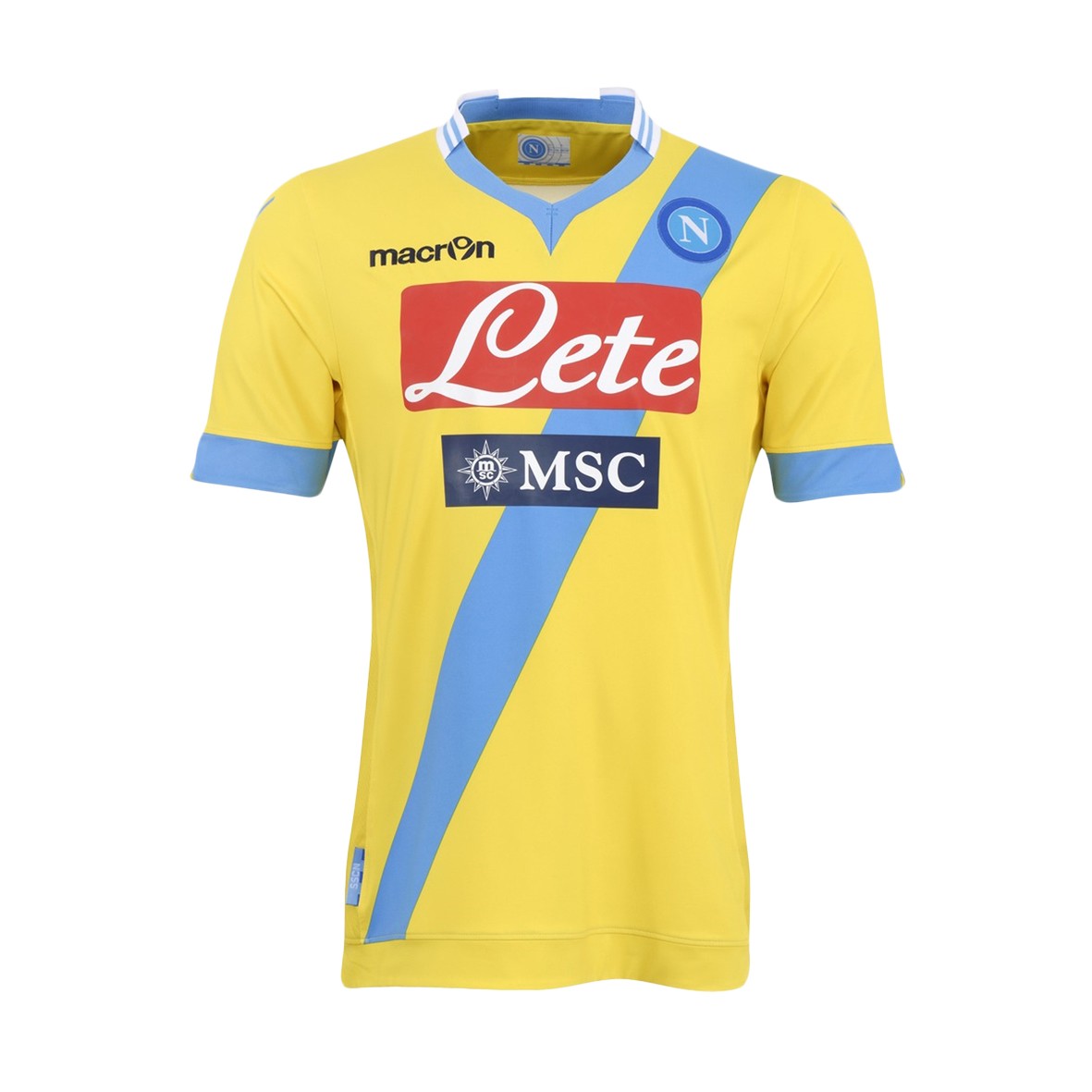 SSC Napoli jersey third 3rd yellow 2013 